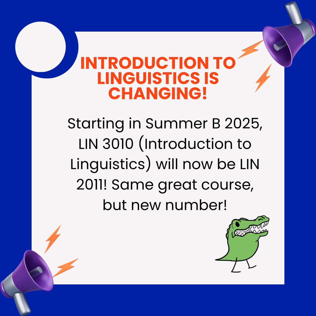 LIN 3010 is Now LIN 2011